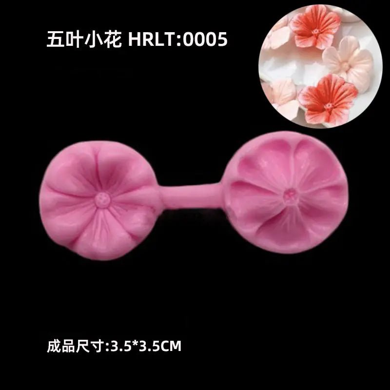 3D Silicone Molds for Leaf and Petal Decorations - Lunqara