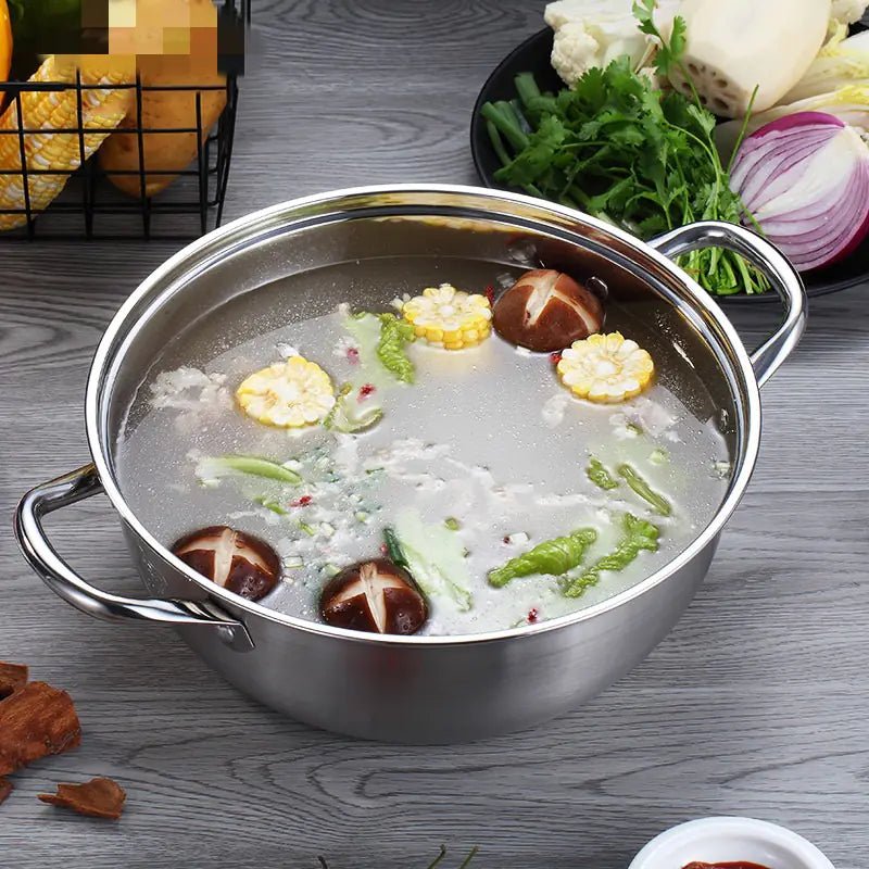 Stainless Steel Two - Flavor Hot Pot - Lunqara