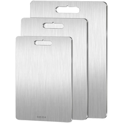 Thick 316 Stainless Steel Cutting Board for Kitchen Use - Lunqara