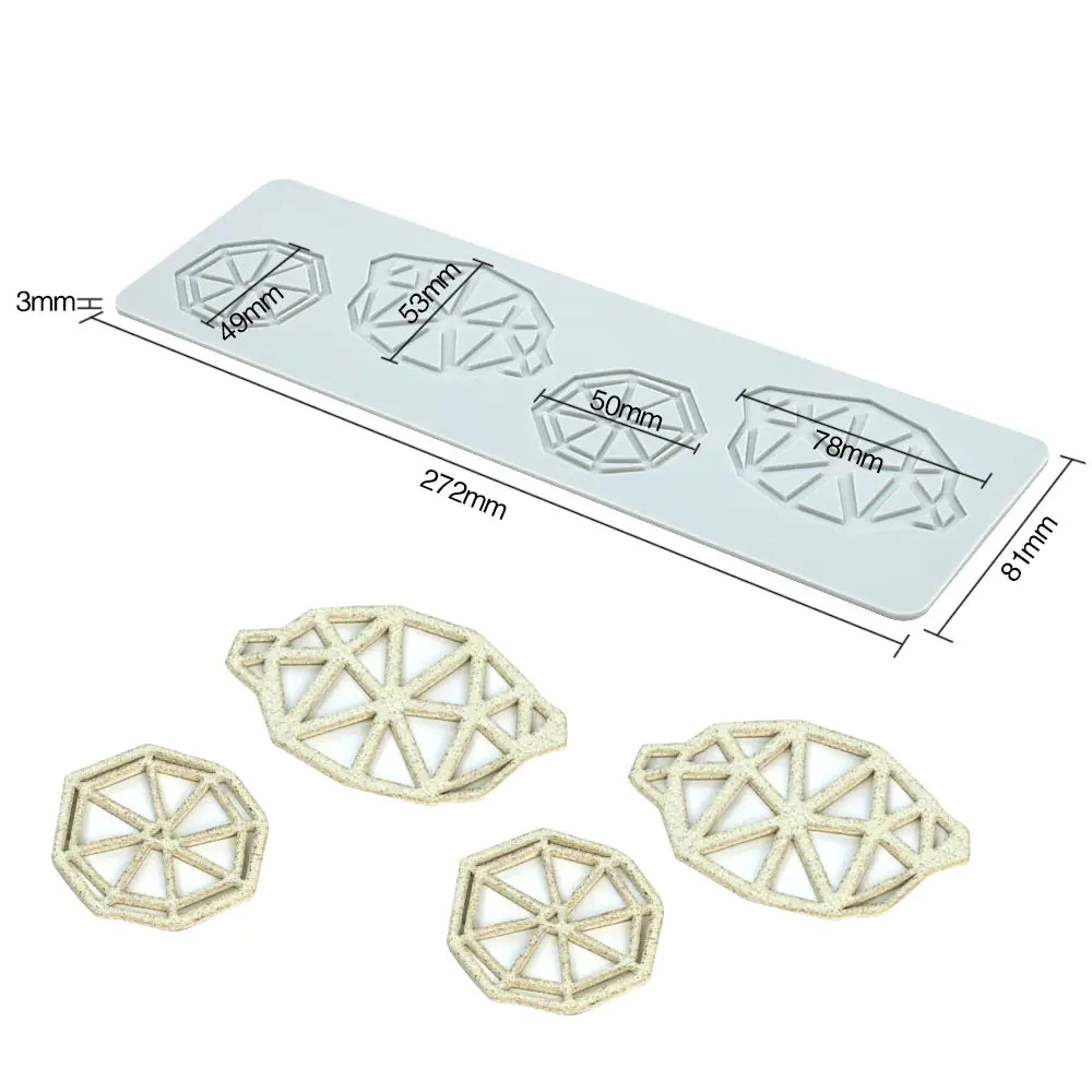 Pineapple Fruit Crisps Silicone Lace Mat for Baking