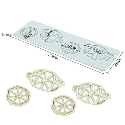 Pineapple Fruit Crisps Silicone Lace Mat for Baking