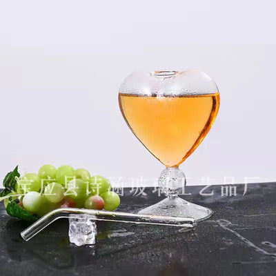 Creative Shark High Wine Glass with Octopus Design