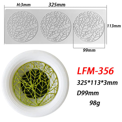 Silicone Mold for Leaf Ring Fondant Lace Decoration