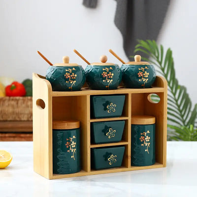 Kitchen Seasoning Storage Box for Salt and Sugar - Lunqara