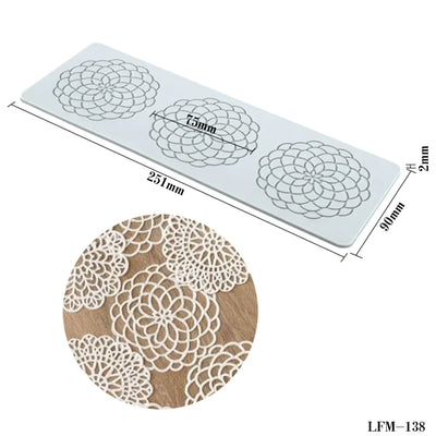 Silicone Lace Mat for Cake Decorating and Baking Tools - Lunqara 