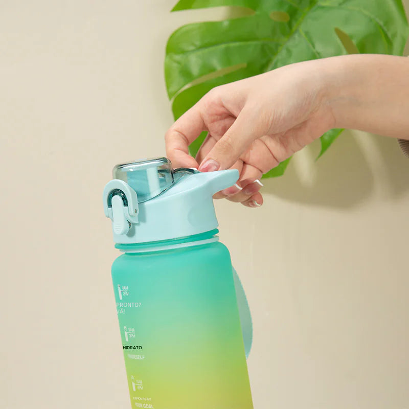 Three-Color Gradient Outdoor Sports Water Bottle