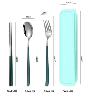 Portable Stainless Steel Cutlery Set - Lunqara