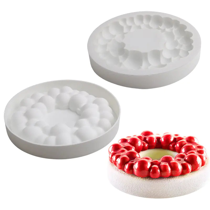 Circular Silicone Cake Mold for DIY Baking Decorations