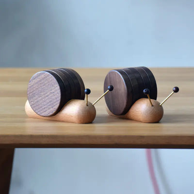 Creative Snail Wooden Coaster - Heat Resistant Mat