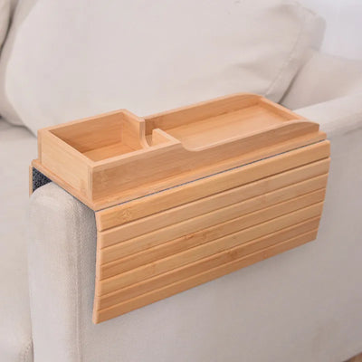 Bamboo Sofa Arm Rest Tray - Lunqara 