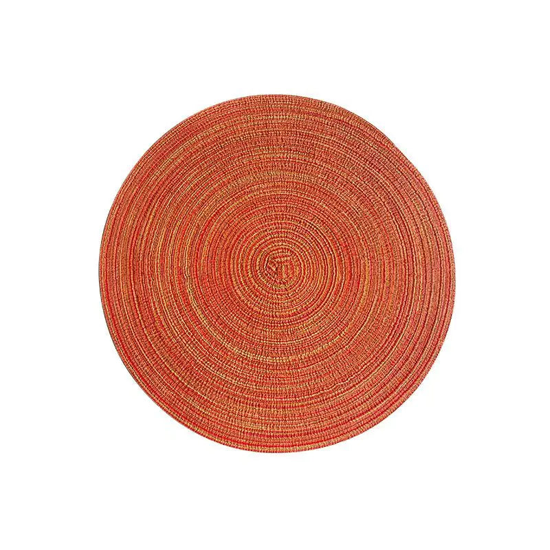 Nordic Style Round Woven Heat-Resistant Placemats