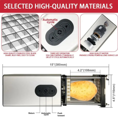 Electric French Fry & Vegetable Cutter - Lunqara 