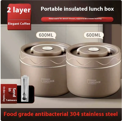 Extra-Long Insulated Stainless Steel Lunch Box
