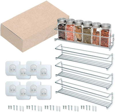 Iron Kitchen Seasoning Bottle Storage Rack Set - Lunqara 
