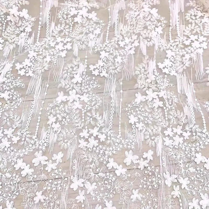 Lace Organza Embroidered Tablecloth - Lunqara