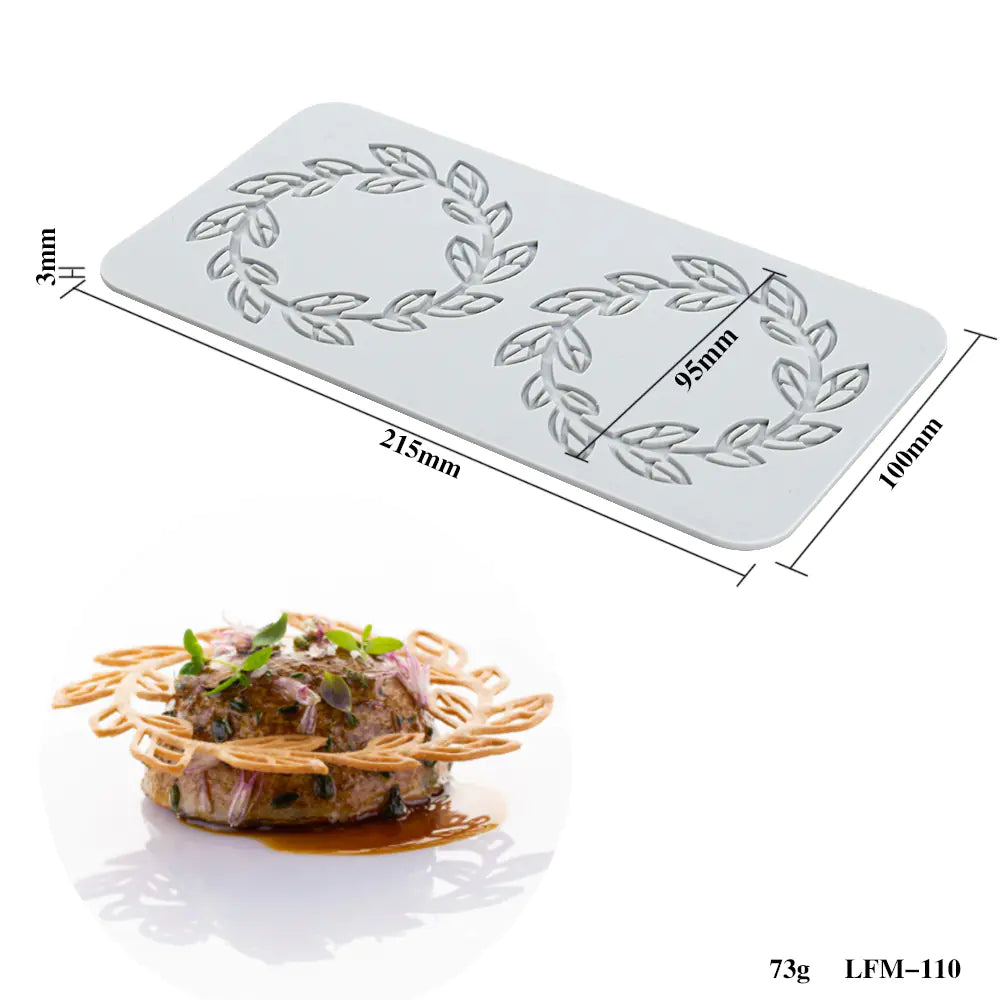 Silicone Leaf and Flower Molds for DIY Desserts