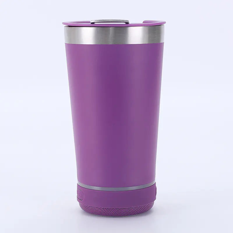 20oz Stainless Steel Travel Mug with Bluetooth Speaker