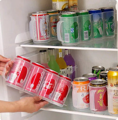 Refrigerator Beverage Storage Box and Can Organizer - Lunqara