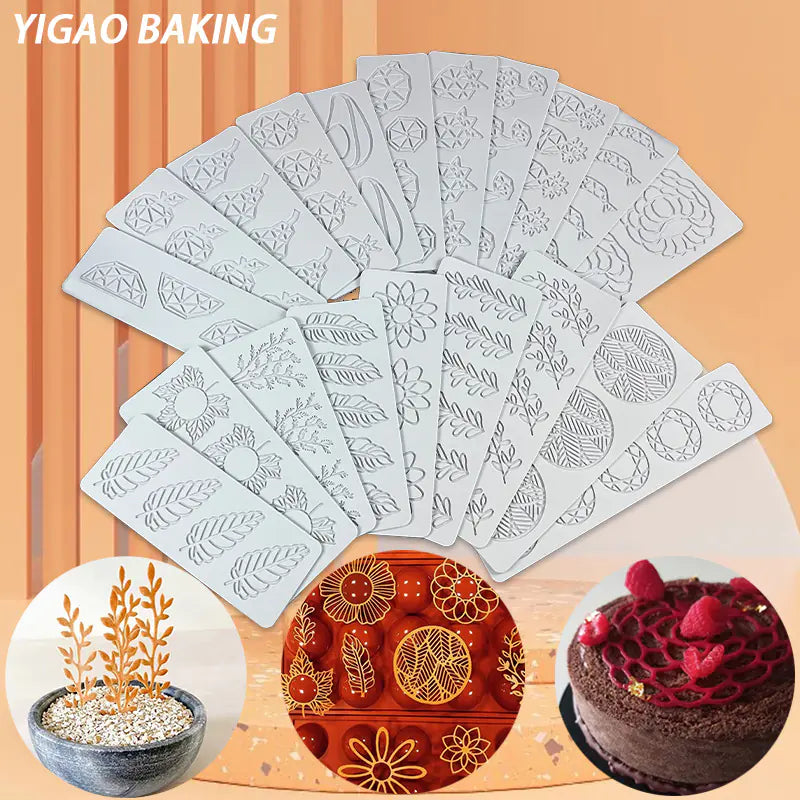 Pineapple Fruit Crisps Silicone Lace Mat for Baking