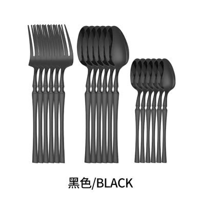 Titanium Coated Stainless Steel Cutlery Set for Dining