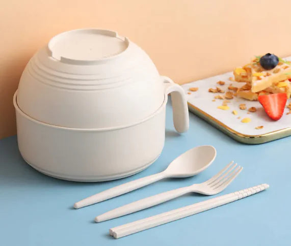 Instant Noodle Bowl With Lid Lunch Box Bowl