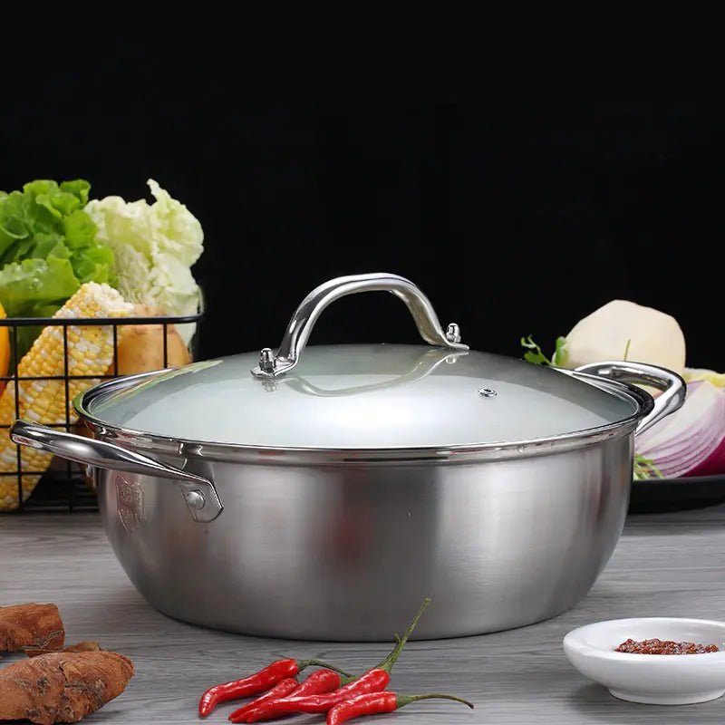Stainless Steel Two - Flavor Hot Pot - Lunqara