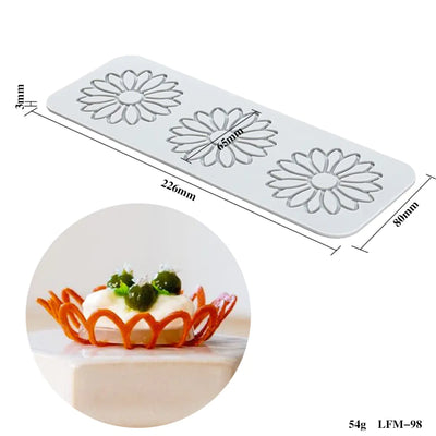 Silicone Leaf and Flower Molds for DIY Desserts