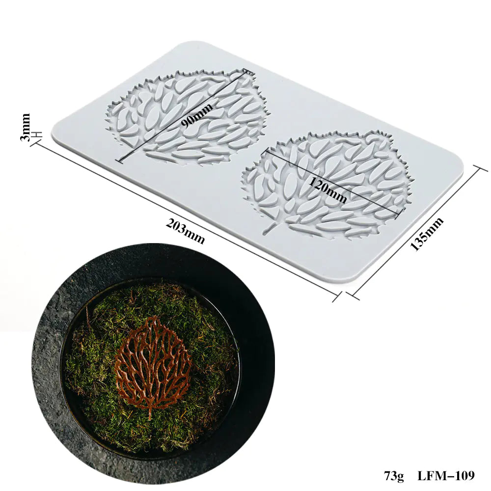 Silicone Leaf and Flower Molds for DIY Desserts