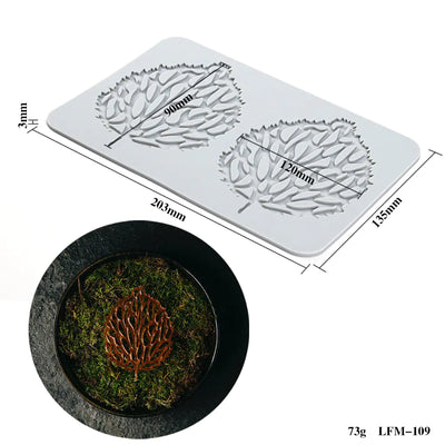Silicone Leaf and Flower Molds for DIY Desserts