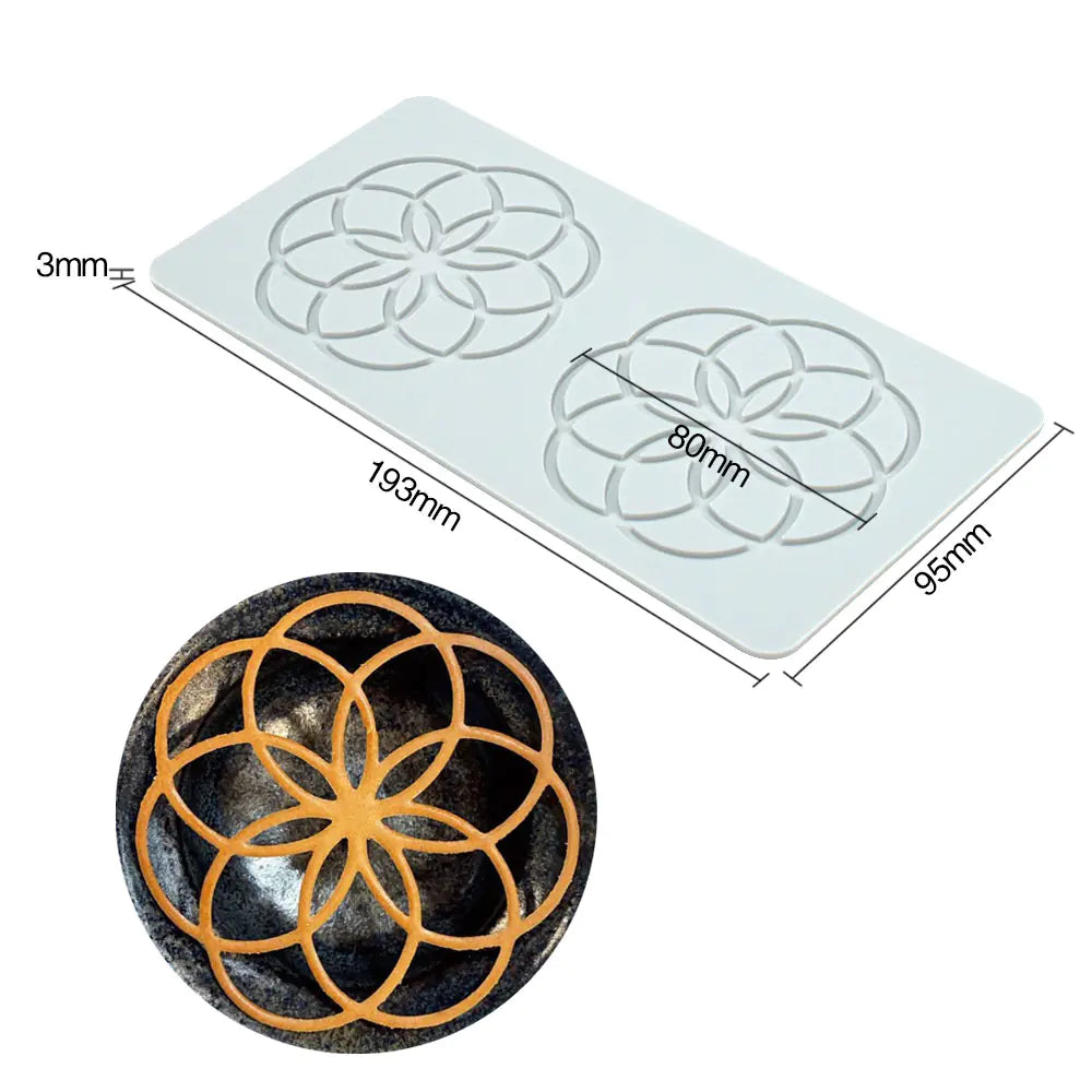 Pineapple Fruit Crisps Silicone Lace Mat for Baking