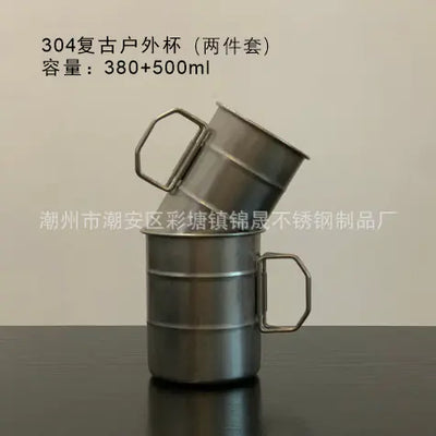 Double-Layer Insulated 316 Stainless Steel Mug with Lid