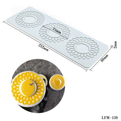 Silicone Lace Mat for Cake Decorating and Baking Tools - Lunqara 