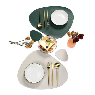 Faux Leather European Style Table Mats (1 Piece) - Lunqara