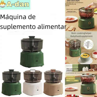 Mini Wireless Electric Garlic Press and Masher - Lunqara 