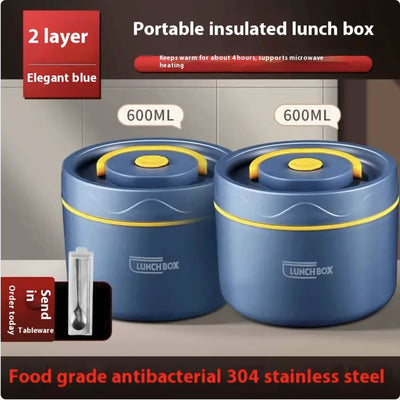 Extra-Long Insulated Stainless Steel Lunch Box
