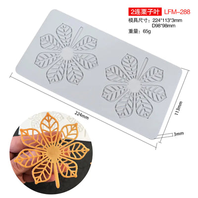 New Silicone Geometric Oval Lace Mat for Cake Decor