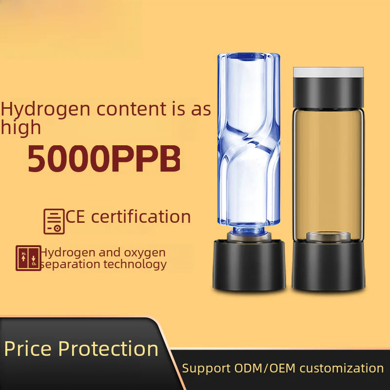 High Concentration Hydrogen Water Cup 5000ppb Bottle - Lunqara 