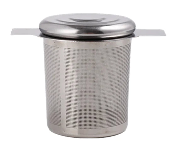 304 Stainless Steel Tea Strainer with Lid and Handle