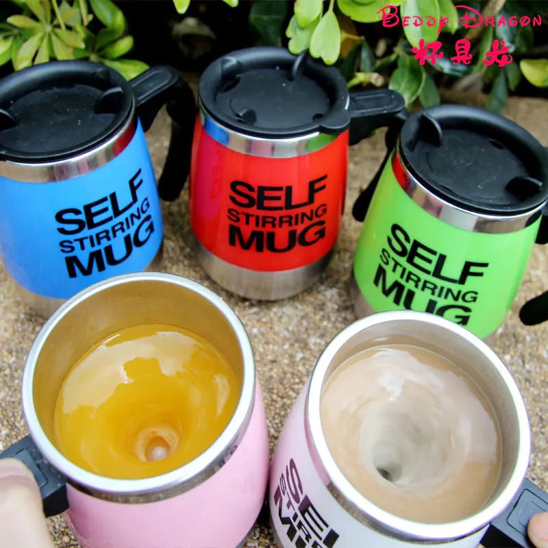 304 Stainless Steel Automatic Stirring Coffee Mug - Lunqara