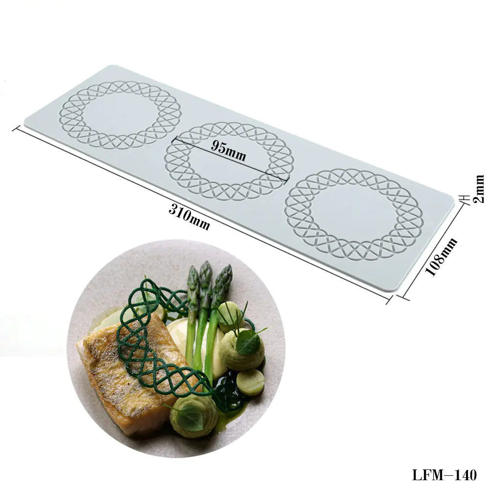 Silicone Lace Mat for Cake Decorating and Baking Tools - Lunqara 