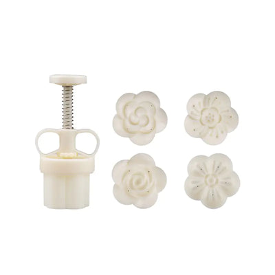 Mid-Autumn Festival Rabbit & Cherry Blossom Mooncake Mold - Lunqara 