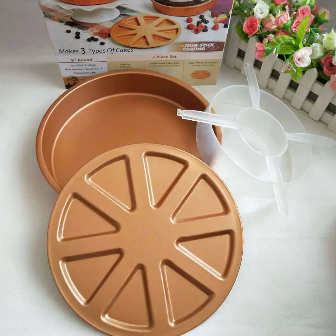 Round Cake Molds and Griddle Pan Creative Set - Lunqara 
