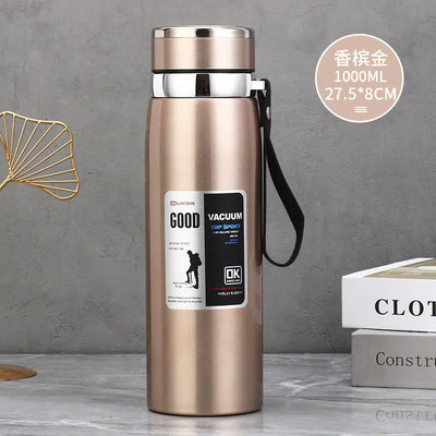 Stainless Steel Insulated Tea Cup 1000ml for Outdoors - Lunqara 