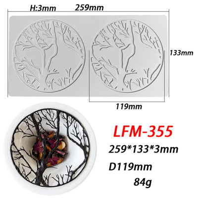 Silicone Mold for Leaf Ring Fondant Lace Decoration