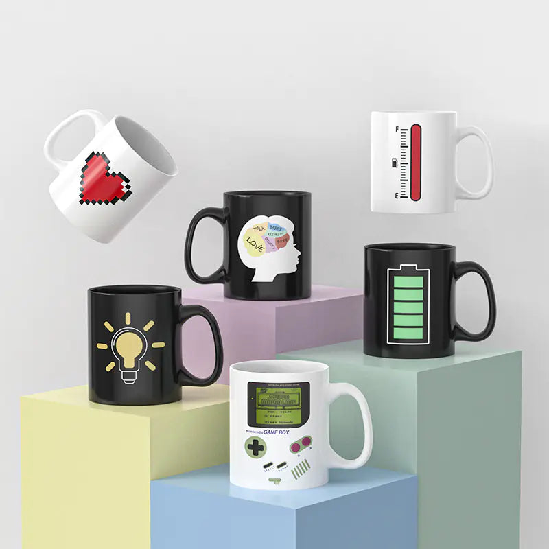 Large Ceramic Color-Changing Game Console Mug