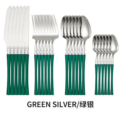 Titanium Coated Stainless Steel Cutlery Set for Dining