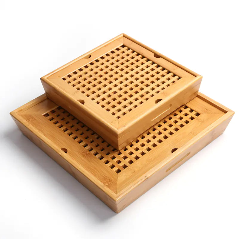 Bamboo Tea Tray Set for Kitchen Use