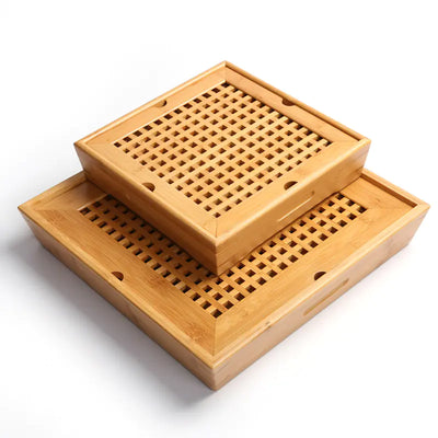 Bamboo Tea Tray Set for Kitchen Use