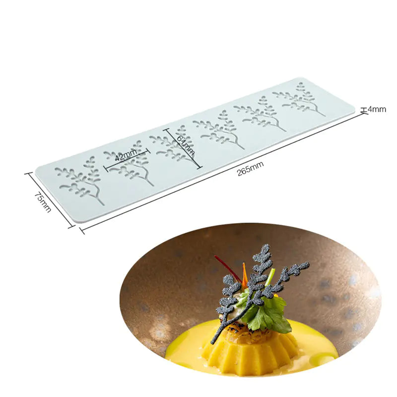 Silicone Leaf and Flower Molds for DIY Desserts