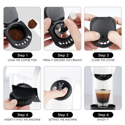 Reusable Coffee Capsule Adapter for Dolce Gusto